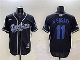 Men's Los Angeles Dodgers #11 Roki Sasaki Black 2024 World Series Champions Limited Stitched Jersey,baseball caps,new era cap wholesale,wholesale hats